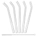 StrawGrace Handmade Glass Straws Clear Bent 9 in x 10 mm - 5 Pack with Cleaning Brush - Premium Glass - Healthy, Reusable, Eco Friendly, BPA Free, Very Sturdy - Milkshake and Smoothie Straws