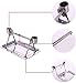 Litewood Bird Stainless Steel Perch Stand Parrot Stand Rack Toys Pet Platform Ladders Exercise Playstand with Feeder Cups Tray for Budgie Parakeet Cockatiel Conure Finch (The Tabletop Perch Stand)thumb 2