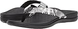 VIONIC Women's Tide Sequins White/Black 7 B US