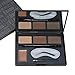 Eyebrow Kit - 3 Eyebrow Stencils,3 Brow Powders,1 Eyebrow Pomade,1 Eyebrow Brush,1 Eyebrow Tweezer and a Compact Mirrored Case,10 Piece Eye Brow Make Up Kit