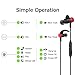 Bluetooth Earphones, BYZ Wireless 4.1 in-Ear Magnetic Earbuds Sports Headphones Mic, AptX Stereo, 6 Hrs Playtime, IPX4 Waterproof, CVC 6.0 Noise Cancelling Microphone Sports & Workoutthumb 4