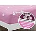 Delta Children Toddler Bedding Set | Girls 4 Piece Collection | Fitted Sheet, Flat Top Sheet w/Elastic Bottom, Fitted Comforter w/Elastic Bottom, Pillowcase, Blushing Star | Pink