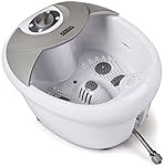 All in one foot spa bath massager w/ heat, HF vibration, O2 bubbles, red light MS0809M