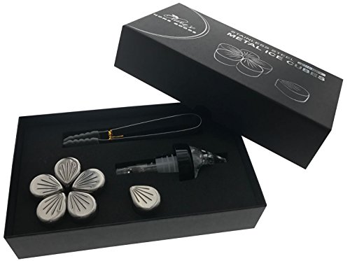 Whiskey Stones Set - 6 Beverage Chilling Stones, Barware Accessories Include Ice Tongs and Whiskey Pourer - For Wine, Whiskey, Vodka and Other Beverages - Thumbnail 6