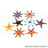 5STARS N&R RN (24) Assorted Colorful Starfish ~ 2DZ Luau Party Favors Decor ~ Beach Wedding Birthda Birthday Hawaiian Table Summer Unde