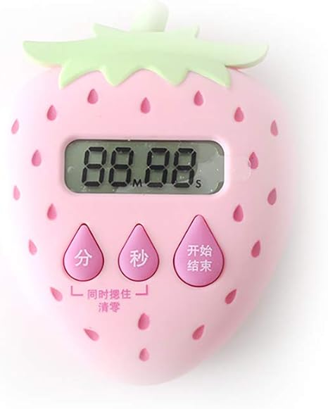 Amazon キッチンかわいいフルーツタイマー楽しい形のデジタルマグネットタイマー イチゴ キッチンタイマー オンライン通販