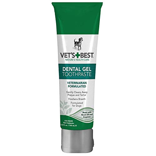 Vet's Best Enzymatic Dental Gel Toothpaste Dogs, USA Made (Toothpaste - 2 Pack)