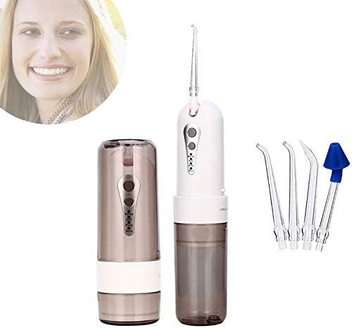 Cordless Water Flosser Oral Irrigator Multifunction Portable Electric Cleaning Teeth Device Rinse Tooth Device Nasal Wash,Lightgrey