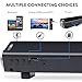 [New 2019 Upgraded] ASIYUN 2 X 5W Mini Bluetooth Sound Bar, Wired and Wireless Home Theater Audio for Cell Phone/Tablet/Projector and Support TV with AUX/RCA Output (Remote Control Included)thumb 3