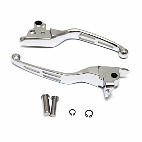 MagiDeal 1 Pair Replacement Brake Clutch Levers For Harley Electra Glide Road King 2008-2013 - Silver