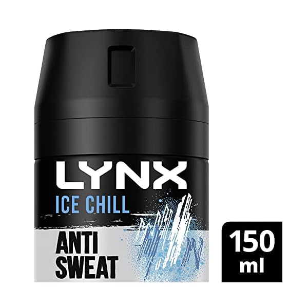 Lynx Ice Chill 72 hour protection against odour and wetness Anti-Perspirant Deodorant Spray no fuss aerosol for all-day…