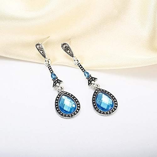 Mayurakshi Luxury Jewellery Vintage Bohemian Classic Antique Turkish Drop Earrings for Women & Girls - Non-Precious Gems
