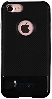 moweek wireless expansion cellphone hard shell external storage from 2G to 256G App intelligent management and shockproof 2 in 1 cover for iPhone 6/6s/7 optional 4 colors (Black)