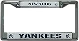 License Plate Frame Chrome - MLB Baseball - New York Yankees
