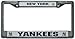 License Plate Frame Chrome - MLB Baseball - New York Yankees