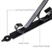 Katouigb 4Pcs Black Steel Shelf Brackets, 10 Inch L-Shaped Shelf Supporter, Heavy Duty Wall Mount with Free Screw Accessories
