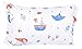 J-pinno Mermaid Fish Turtle Happy Playing Cute Twin 100% Cotton 3 Pieces Sheet Set for Kids Girls Children, Flat Sheet + Fitted Sheet + Pillowcase Bedding Decoration Gift Set