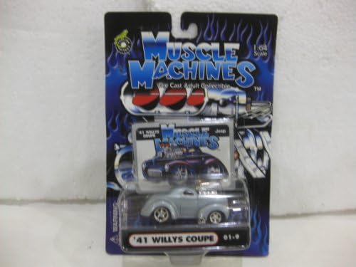 1941 Willys Coupe 01-9 In Light Blue Diecast 1:64 Scale By Muscle Machines