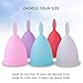 LEASEN Menstrual Cup-Health Care Soft Silicone Lady Cup-A Perfect Feminine Alternative to Sanitary Napkins(White,Small)