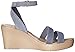 crocs Women's Leigh Wedge Sandal, Storm/Mushroom, 7 B(M) US