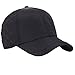 Men's Warm Cotton Padded Quilting Plaid Peaked Baseball Hat Cap with Ear Flap Black