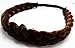 Thai Headband Elastic Stretch Hair Braided Hairpiece Hair Accessories Bohemian style. (1 Brown 2Cm)