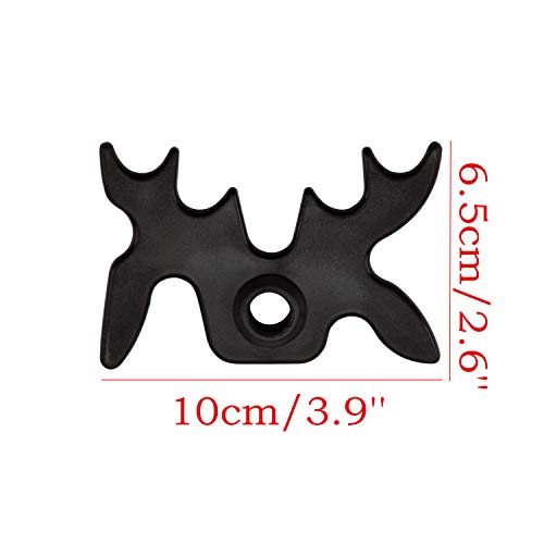 LONG TAO 15 Pcs Antler Pool Cue Racks Moosehead Bridge Head Slip Pool Cue Rack Billiard Pool Cue Accessory