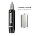 VEAGINS Nose Hair Trimmer for Men Wet Dry Facial Ear Hair Clipper with Vacuum System & Hypoallergenic Dual-Edge Blade Battery Operated Waterproof NT11