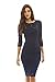 AX Paris Women's Crochet Bodycon Midi Dress(Navy, Size:6)