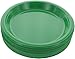 Amcrate Plastic Plate, 10.4 inches, Disposable, Green, Set of 50