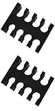2pcs 8 Pin PC Cable Comb for 3mm Cables Black Acrylic 4+4 Set