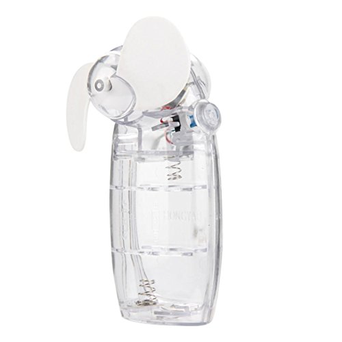 AMA(TM) Personal Portable Handheld Mini Fan Battery Operated Air Conditioner Cooler (White)
