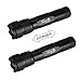 ULTRAFIRE Flashlight 600 lumens LED Tactical Flashlight Waterproof Zoomable Adjustable Focus with Single 5 Mode Tactical Torch,WF502F1 (Flashlight Only)