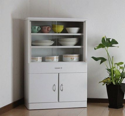 Amazon 食器棚90 60 602ホワイト 食器棚 オンライン通販