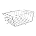 Evelots Slide Under Shelf Basket-Sturdy Coated Wire-No Rust-Easy Install-Set/4