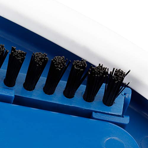 12 Inch Curved Pool Vacuum Brush Head, Blue and White Suction Vacuum Head Brush, Pool Brushes, Swimming Pool Tools - Thumbnail 6