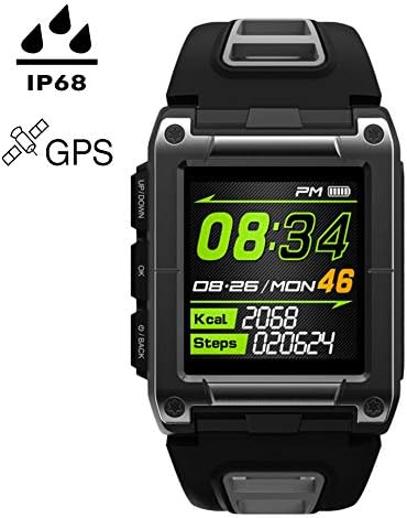 Multisport Fitness Watch,Built-in GPS+ Compass,Stopwatch, Swimming Mode Waterproof IP68 Hiking Climbing Cycling and Heart Rate Monitor with Sport Watch for Men Women