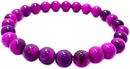 Wondyous 8mm Sugilite bead Stretch Bead Bracelet，Active Spirit Energy Increase Healing Energy Action