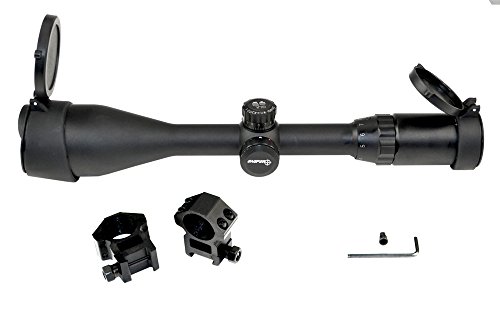 SNIPER Rifle Scope 3-9x50, Picatinny ring, QLA W/E, side wheel RGB ILL, flip-open lens caps