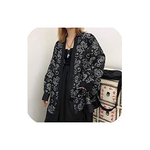 Coat Japanese Kimono Cardigan Kimono Woman Man Loose Thin Outer Garment,One Size