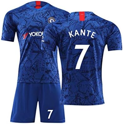 WSAYY Men's Soccer Jersey -N'Golo Kante 7 -Top Best Kit Football Kits Football Kit Shirt Shorts Uniform Sport Kit
