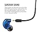 MEE audio M6 PRO In Ear Monitor Headphones for Musicians, 2nd Gen Model With Upgraded Sound, Memory Wire Earhooks & Replaceable Cables, Noise Isolating Professional Earbuds, 2 Cords Included (Blue)