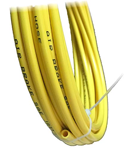 Utah Pneumatic air line 1/4" Od 10 Meters SAEJ844 Air Brake Tubing Nylon Air Hose for Air Brake System Or Fluid Transfer DOT Approved Type A(Nylon Tubing 1/4")