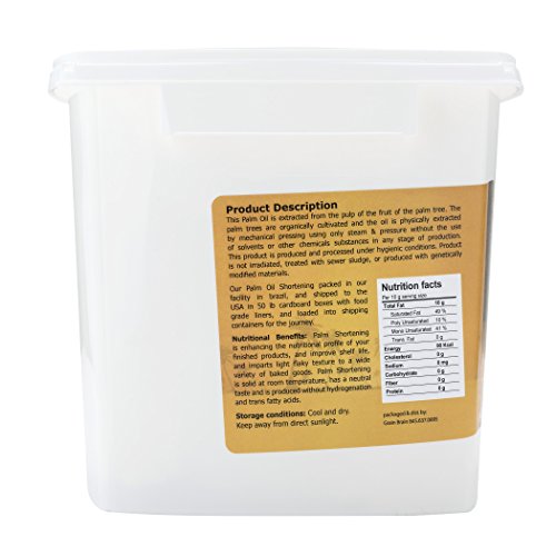Grain Brain Organic Palm Shortening (5lb x 4) Pure and Natural, Super