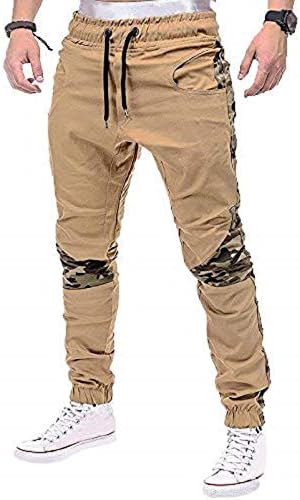 Percy Perry Mens Athletic Workout Sweatpants Casual Trousers with Cargo Pockets