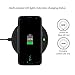 GooDee QI Portable Wireless Charger Pad Stand for Samsung S7/S7 Edge/S6/S6 Edge, Nexus, LG, Nokia, and All Qi-Enabled Devices, USB Cable Included-Black