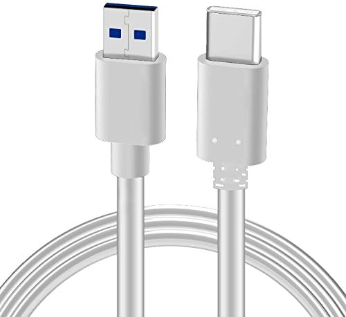 3.28ft Type-c USB 3.0 Cable USB-A Male to USB-C 3.1 Gen2 Cable Quick Charger Sync Data Cable Cord (White)