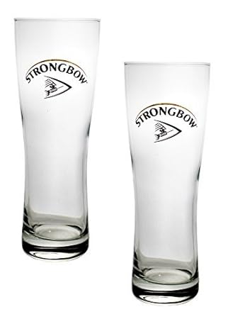 Strongbow Cider Pilsner Gläser, 2 Stück