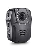 BOBLOV 1296P 32G Body Worn Mounted Camera Lightweight Night Vision Cam 150 Degree Angle Playback 7Hours Recording (Built-in 32G)