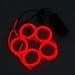 Zitrades El Wire Red 4 Modes Battery Operated Neon Glowing Strobing Electroluminescent EL Wires Kits for Decoration Halloween Christmas Party